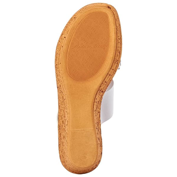 Womens Italian Shoemakers Flowers Wedge Sandals