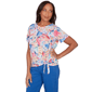 Petite Alfred Dunner The Royal Treatment Butterfly Wing Blouse - image 3