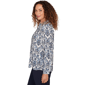 Womens Emaline Golden Nautica Long Sleeve Jacquard Blouse - image 4