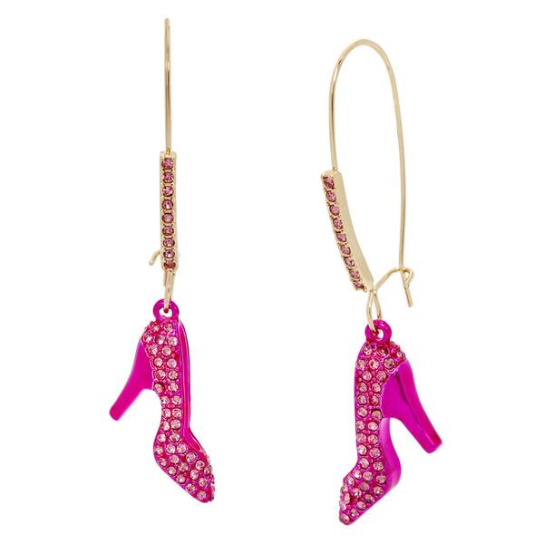 Betsey Johnson Sweetheart High Heel Dangle Earrings - image 