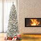 National Tree 7.5ft Acacia Medium Flocked Pre-Lit Christmas Tree - image 2