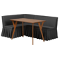 Baxton Studio Randolph 3pc. Fabric Upholstered Dining Nook Set - image 1