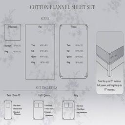Laura Ashley Solid Cotton Flannel Sheet Set