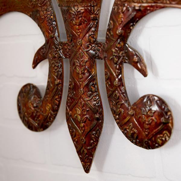 9th & Pike® Fleur De Lis Pierced Wall Décor