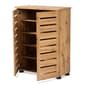 Baxton Studio Adalwin Oak Brown Wood 2-Door Shoe Storage Cabinet - image 2