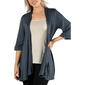 Womens 24/7 Comfort Apparel Elbow Length Open Front Cardigan - image 3