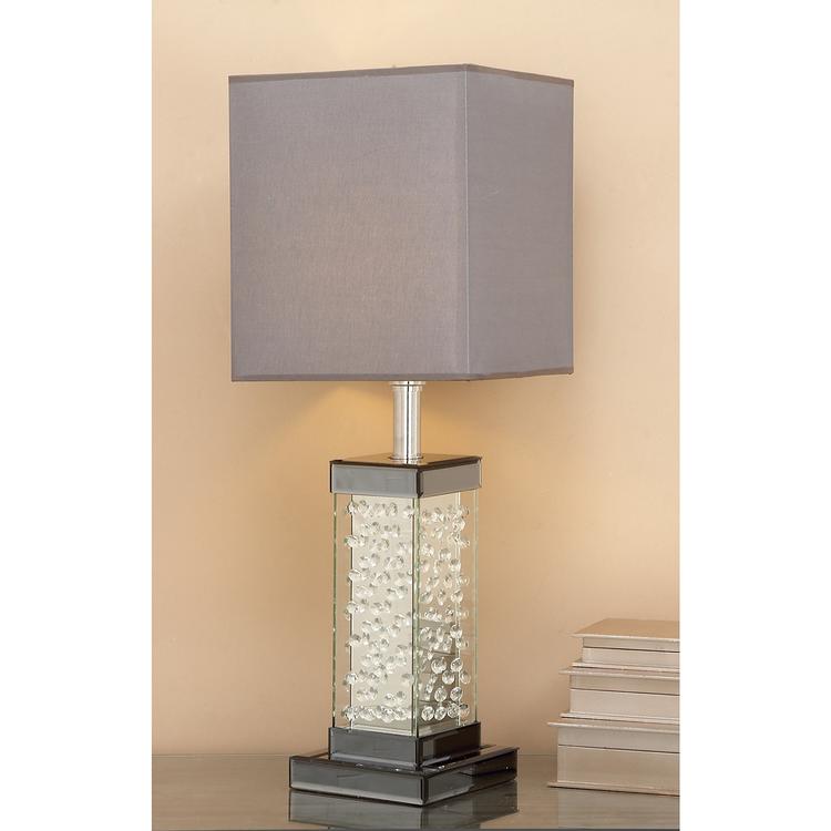 9th & Pike® Grey Glass Glam Table Lamp