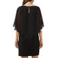 Womens MSK Keyhole Solid Overlay A-Line Dress with Trim - image 2