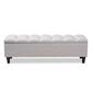 Baxton Studio Brette Wood Storage Bench Ottoman - image 4