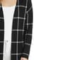 Petite NY Collection Long Sleeve Checkered Long Hacci Cardigan - image 4