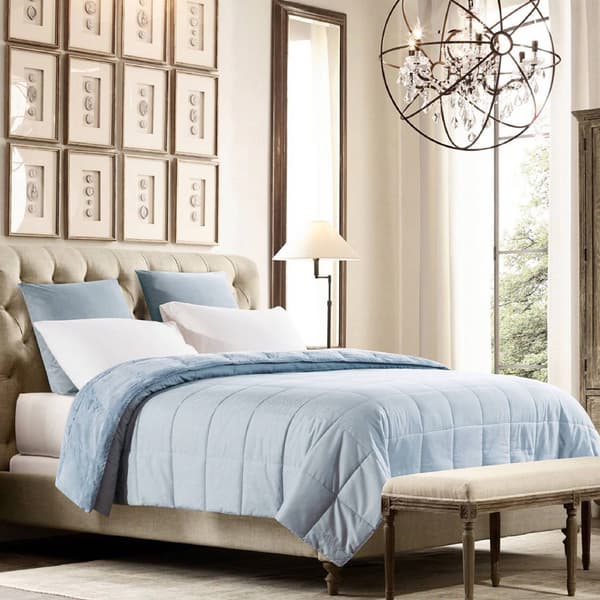 Wesley Mancini Cozy Reversible Jacquard Blanket