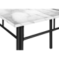 Monarch Specialties Modern 5pc. White Marble Dining Table Set - image 8