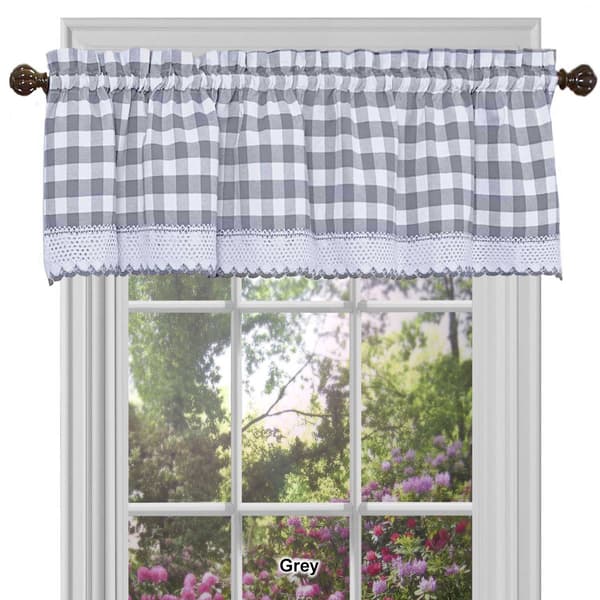 Achim Buffalo Check Window Valance - 58x14