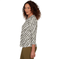 Womens Emaline Key Items 3/4 Sleeve Abstract Stripe Blouse - image 4