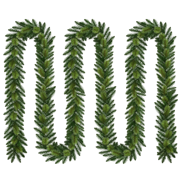 Puleo International 100ft. Artificial Green Spruce Garland - image 