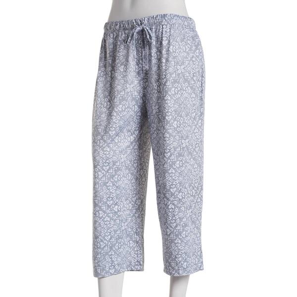Womens Jaclyn Geometric Capris Pajama Pants - image 
