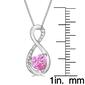Gemminded Sterling Silver 6mm Heart Created Sapphire Pendant - image 5