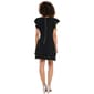 Juniors Crystal Doll Flutter Sleeve Double Tier Skater Dress - image 2