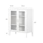 South Shore Eddison Pure White Mesh 2-Door Storage Cabinet - image 8