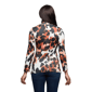 Womens 24/7 Comfort Apparel Animal Print Turtleneck Top - image 3