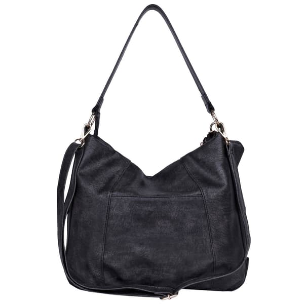 Julia Buxton Whip Stitch Vegan Leather Hobo Bag