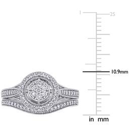 Diamond Classics™ 10kt. White Gold 2/5ctw. Diamond Bridal Set