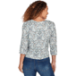 Womens Skye’s the Limit Fresh Start 3/4 Sleeve Jacquard Blouse - image 2