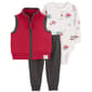 Baby Boy &#40;3-24M&#41; Carters&#40;R&#41; 3pc. Quilted Vest & Construction Set - image 1