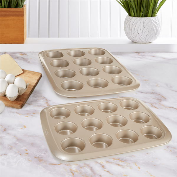 BergHOFF Balance 2pc. Nonstick Specialty 12-Cup Bakeware Set - image 