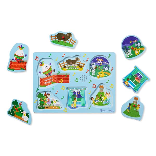 Melissa &amp; Doug® 6pc. Nursery Rhymes 2 Sound Puzzle