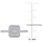 Diamond Classics™ 10kt. White Gold 1/2ctw. Diamond Square Ring - image 5