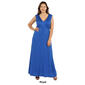 Plus Size 24/7 Comfort Apparel Slimming Empire Waist Maxi Dress - image 5