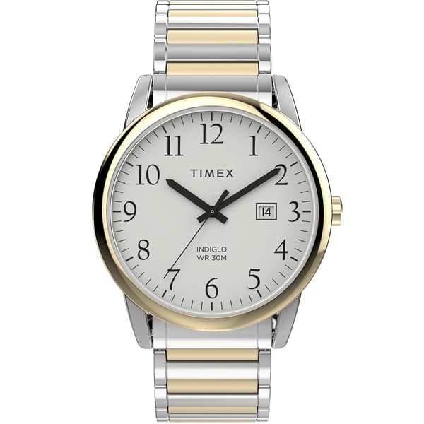 Mens Timex&#40;R&#41; Easy Reader&#40;R&#41; Two-Tone Case Watch - TW2W52100JT - image 