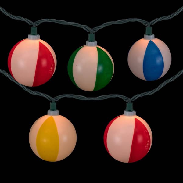 Northlight Seasonal 6ft. Beach Ball Patio Light Set