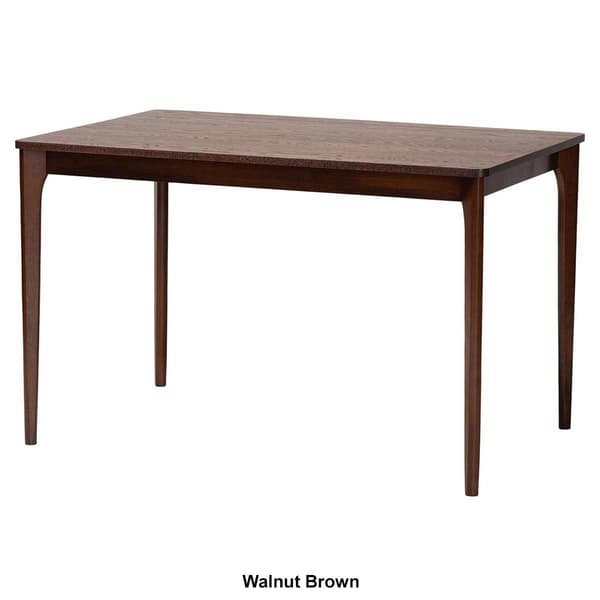 Baxton Studio Sherwin Mid-Century Modern Wood Dining Table