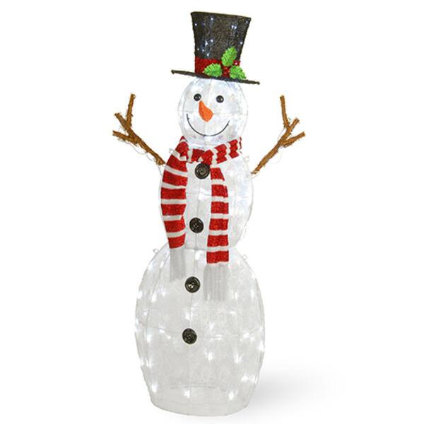National Tree 48in. Pre-Lit Snowman Decoration - image 