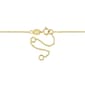 Gold Plated 1/8ctw Lab Grown Diamond Necklace - image 2