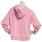 Juniors No Comment Fleece Leaf Lined Hoodie - Pink - image 3