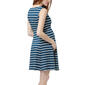 Womens Glow & Grow&#174; Striped Maternity Fit N' Flare Dress - image 2