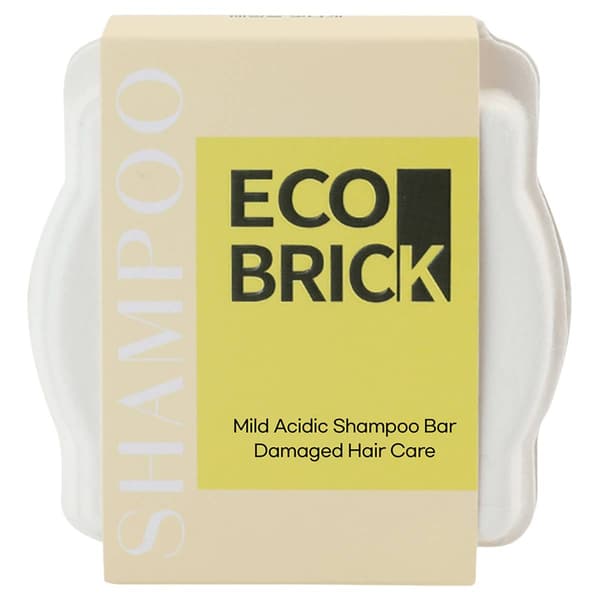 EcoBrick Mild Acidic Damaged Hair Care Shampoo Bar - image 