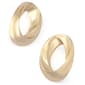 Steve Madden Oval Twist Post Earrings - image 3