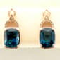 Le Vian(R) Deep Sea Blue Topaz(tm) & Nude Diamonds(tm) Earrings - image 1