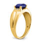 Mens Gentlemen’s Classics™ 14kt. Gold Sapphire & Diamond Ring - image 6