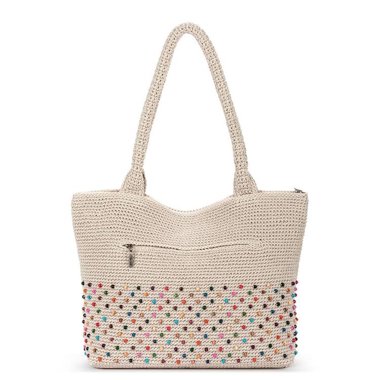 The Sak Gen Carry All Tote - Ecru Multi Beads