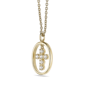 Brilliant Grown Lab-Grown Diamond Dangling Cross Pendant Necklace - image 2
