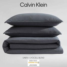 Calvin Klein Soft Linen-Textured 3pc. Duvet Cover Set