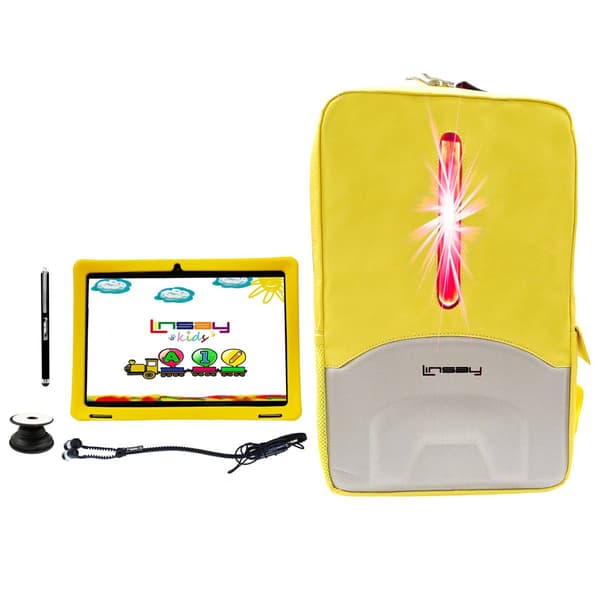 Kids Linsay 10in. Android 12 Tablet with LED Backpack