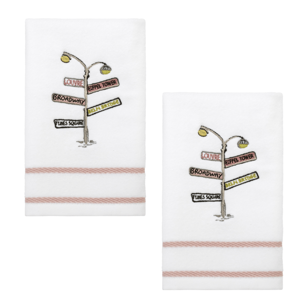 Nicole Miller City Girl 2pk. Fingertip Towels - image 