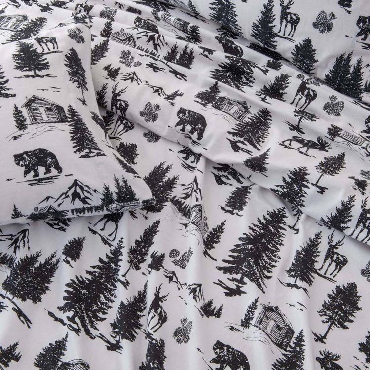 Freshfolds Premium Cotton Flannel December Frost 4pc. Sheet Set