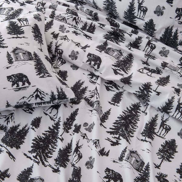 Freshfolds Premium Cotton Flannel December Frost 4pc. Sheet Set